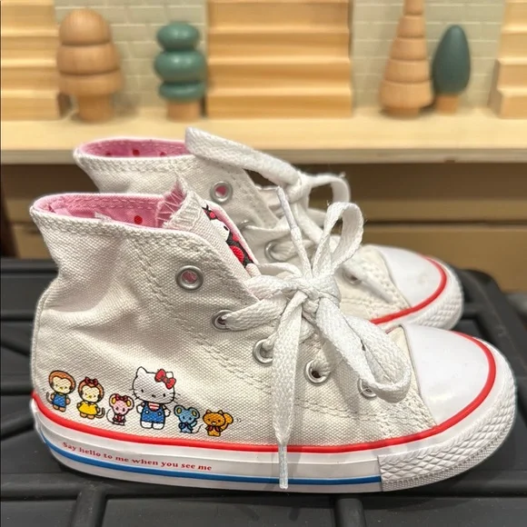 Hello Kitty Toddlers Converse High-Top Sneakers - White - Picture 3 of 9